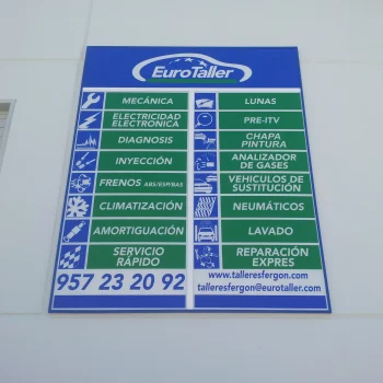 1web eurotaller Fabricación de rótulos Córdoba
